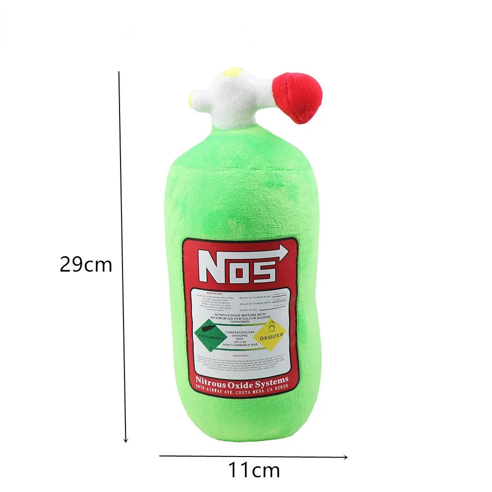 2024 NOS Nitrous Oxide Bottle New Plush Toys Pillow Stuffed Soft Turbo JDM Cushion Gifts Car Decor Headrest Backrest Seat Neck