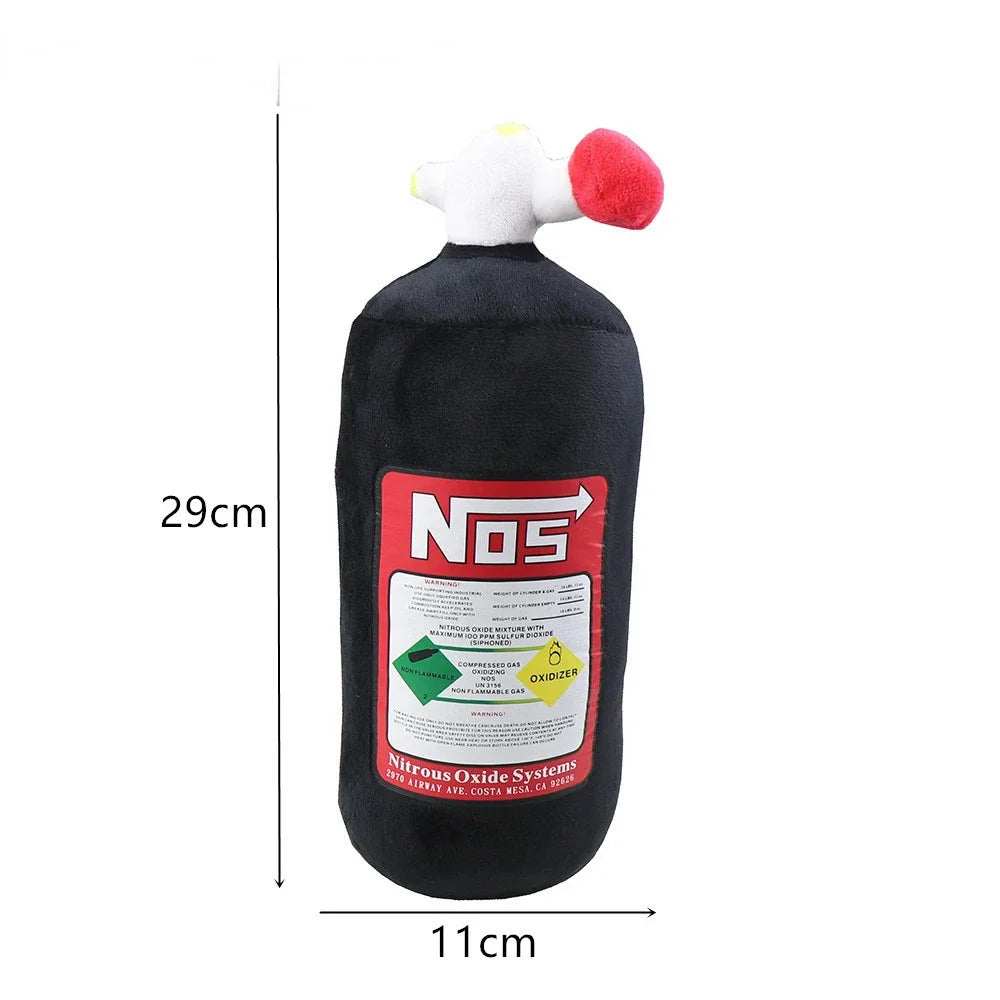 2024 NOS Nitrous Oxide Bottle New Plush Toys Pillow Stuffed Soft Turbo JDM Cushion Gifts Car Decor Headrest Backrest Seat Neck